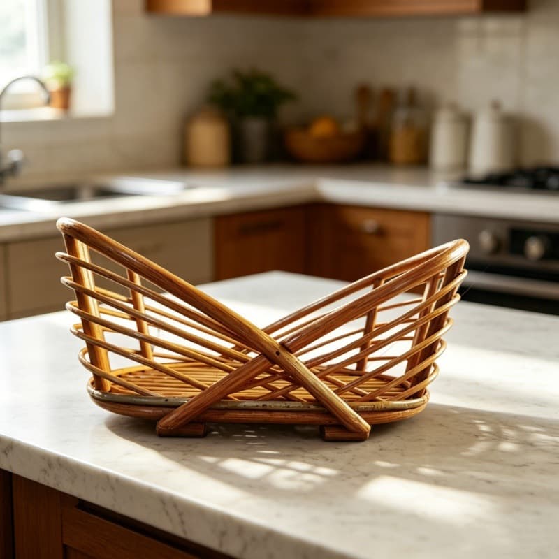 Indonesian Rattan Handwoven Storage Basket, Newborn Photography Studio Prop, Home Decorative Multi-Basket Set