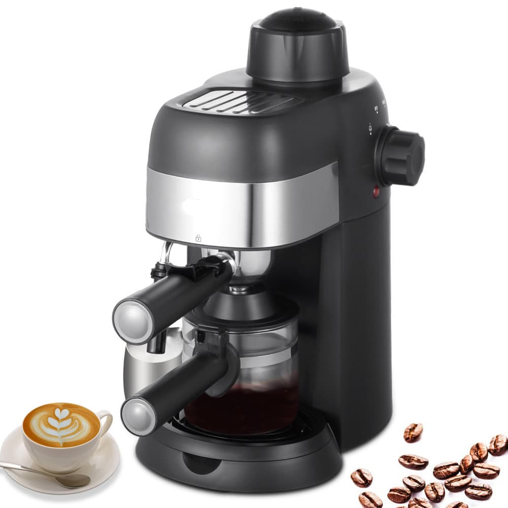 EU UK Plug Cross-Border Home Small Semi-Automatic High-Pressure Steam Milk Frother Office Italian Coffee Machine