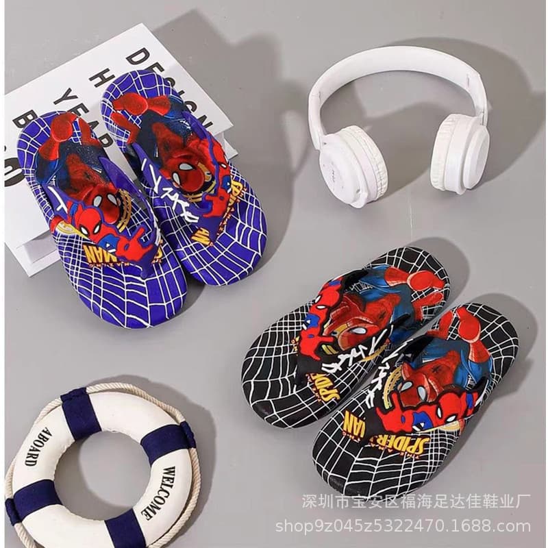 2024 Summer New Style High-Quality Children's Flip-Flops, Cartoon Design, Comfortable, Non-Slip, Soft, Parent-Child Slippers, Factory Wholesale