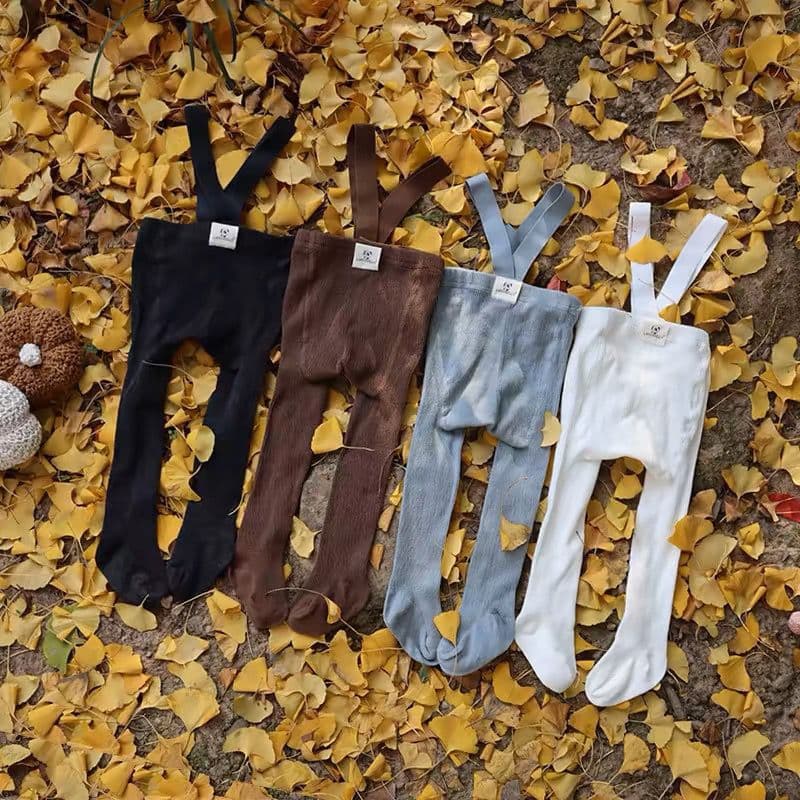 ins spring and autumn infant Spanish style suspenders with leggings leggings for men and women baby all-match weightlifting leggings