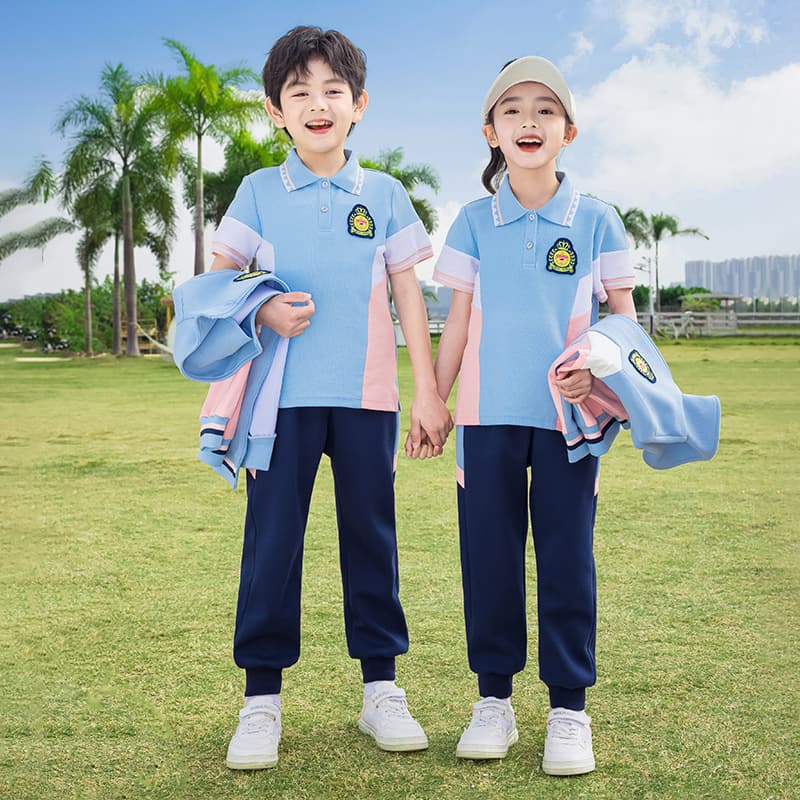 Kindergarten Uniform Spring/Autumn 3-Piece Set British Style Primary School Student Summer Wear Sports Children Class Suit Baseball Jacket