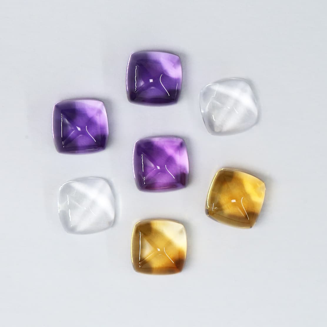 Natural Colorful Gemstone Sugar Tower Shape Various Colored Stones 8X8mm Loose Gemstones Inlay Matching Stones