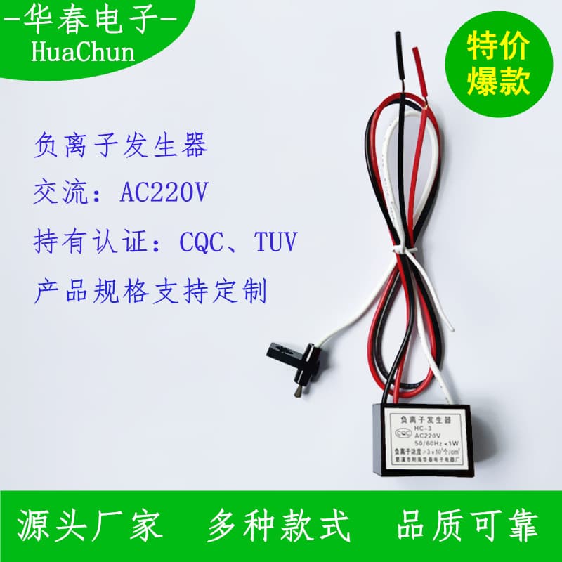 Factory Direct 220V Negative Ion Generator (17*22*29mm) with TUC and CQC Certifications