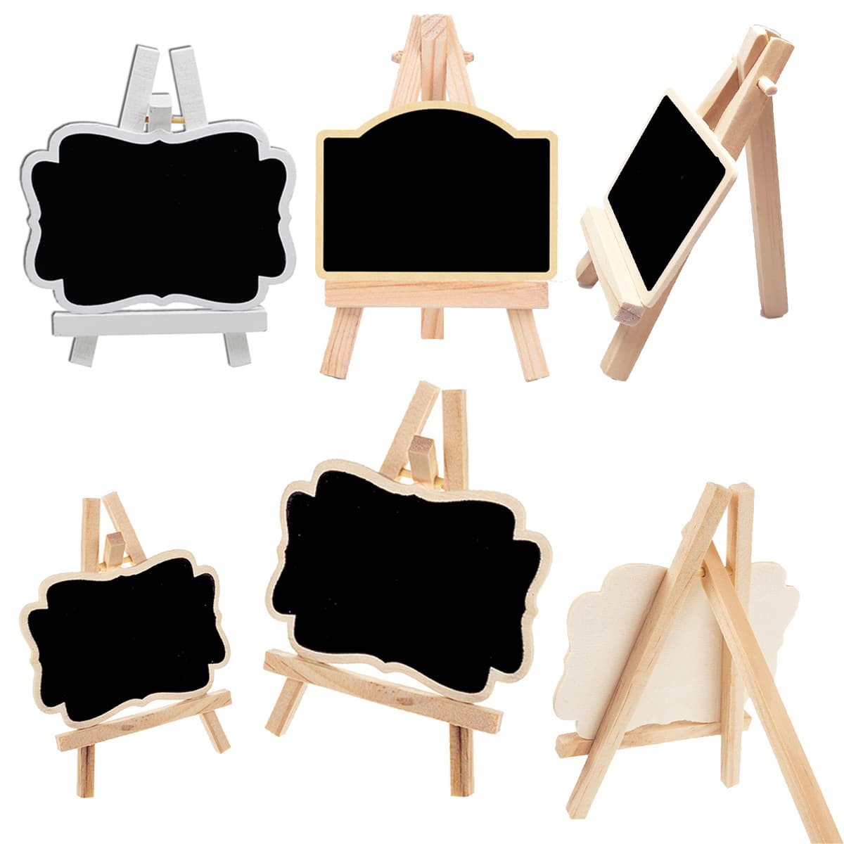 2027 Christmas Creative Single-Sided Wooden Blackboard Succulent Price Tag Home Party Decoration Tabletop Ornament