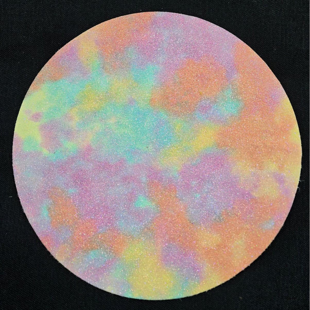 [New in September] Holographic Galaxy Double Flash Badge Base Paper, Color Paper Base, Card Base Paper, Badge Cushion Paper