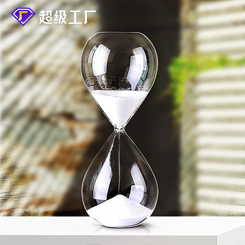 Factory Direct Wholesale Sand Timer Transparent Glass 5/10/30/60 Minute Hourglass