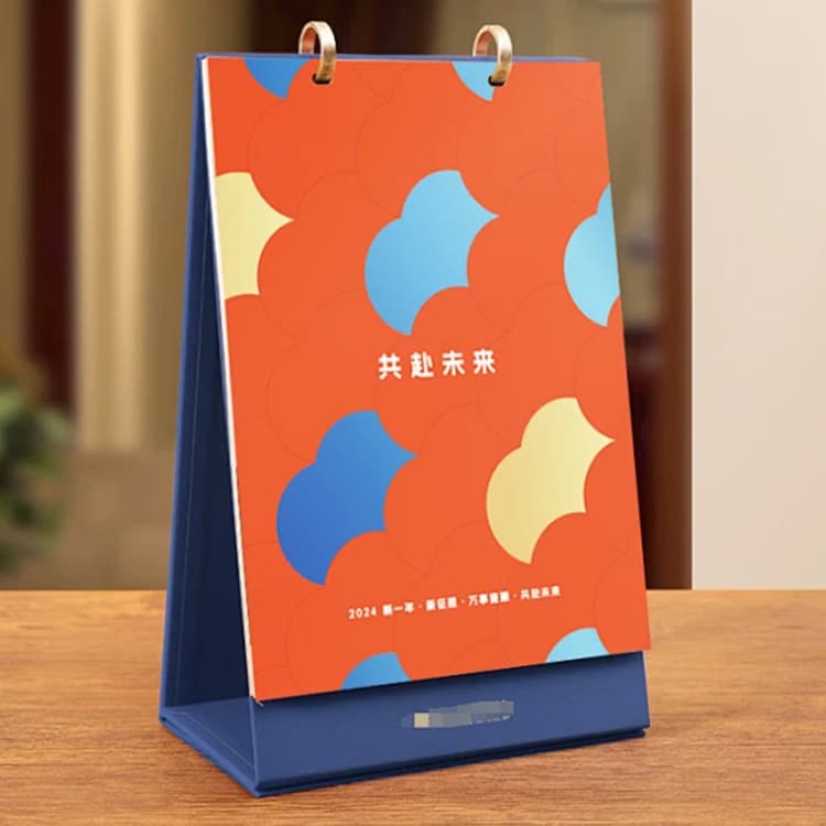 2026 Desk Calendar with Pen Holder, Schedule, Notebook, Timekeeping, Corporate Advertising Printing Manufacturer, UV Printing
