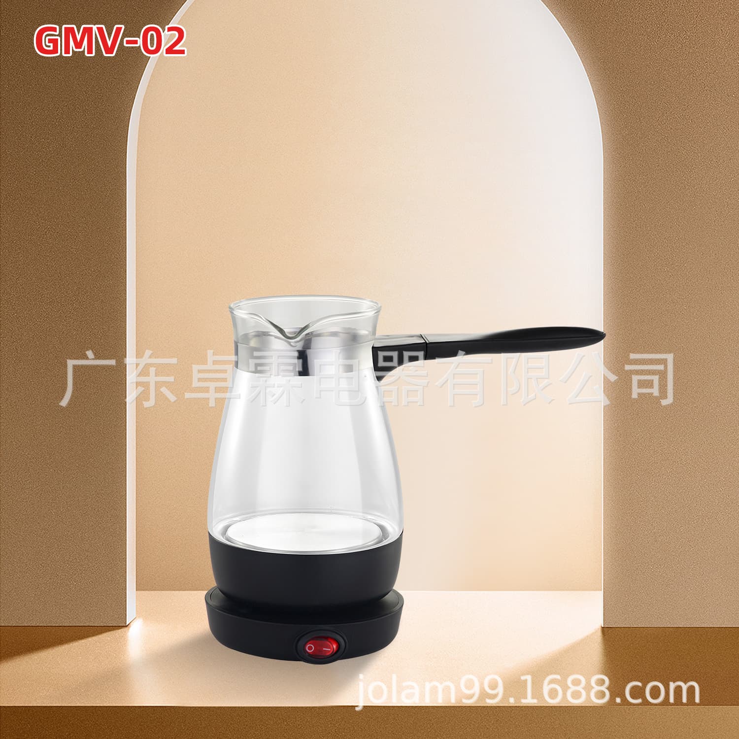 Export Electric Coffee Maker Arabic High Borosilicate Traditional Turkish Coffee Pot Glass Coffee Pot GMV-02