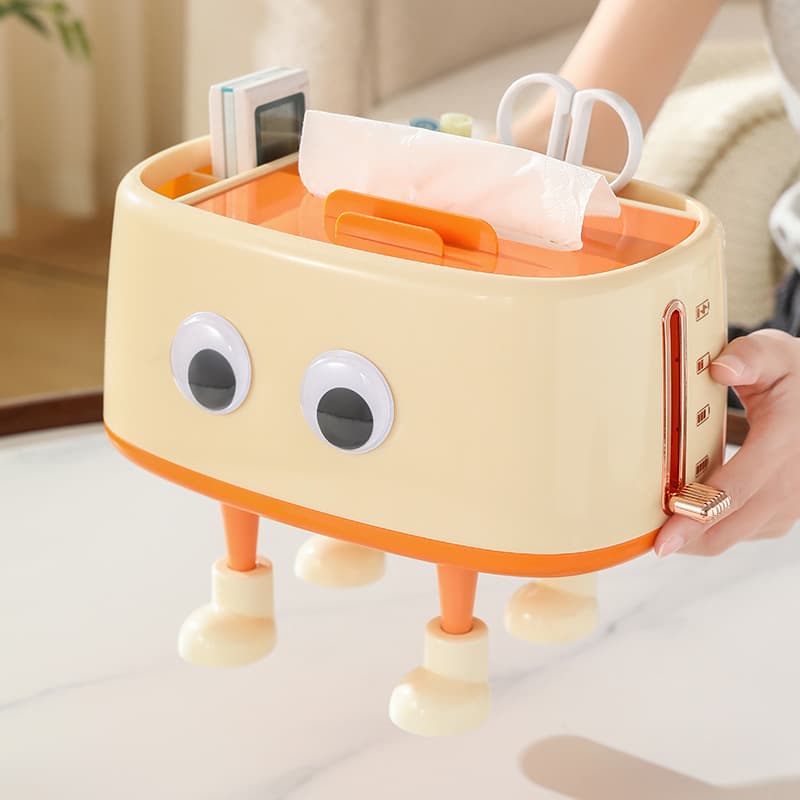 Cute Original DIY Round Shoe Insoles Small Feet Detachable No-Glue Decoration for Tissue Box and Trash Can