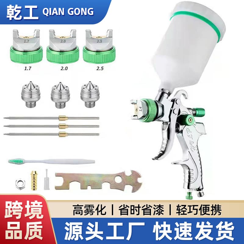 Factory Direct 2008 Automotive High Atomization 1.7/2.0/2.5mm Top-Fed Paint Gun, Pneumatic Spray Gun