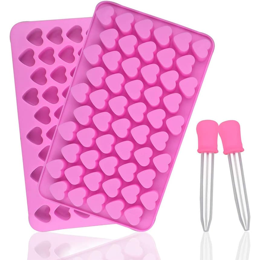 55-Heart Shaped Silicone Cake Mold DIY Love Heart Silicone Candy Mold Chocolate Mold Animal Paraffin Wax Modern Simple Style