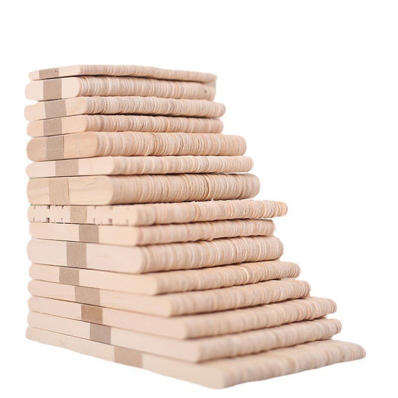 Popsicle sticks, ice cream sticks, colored craft sticks, DIY children's craft wood sticks, factory direct