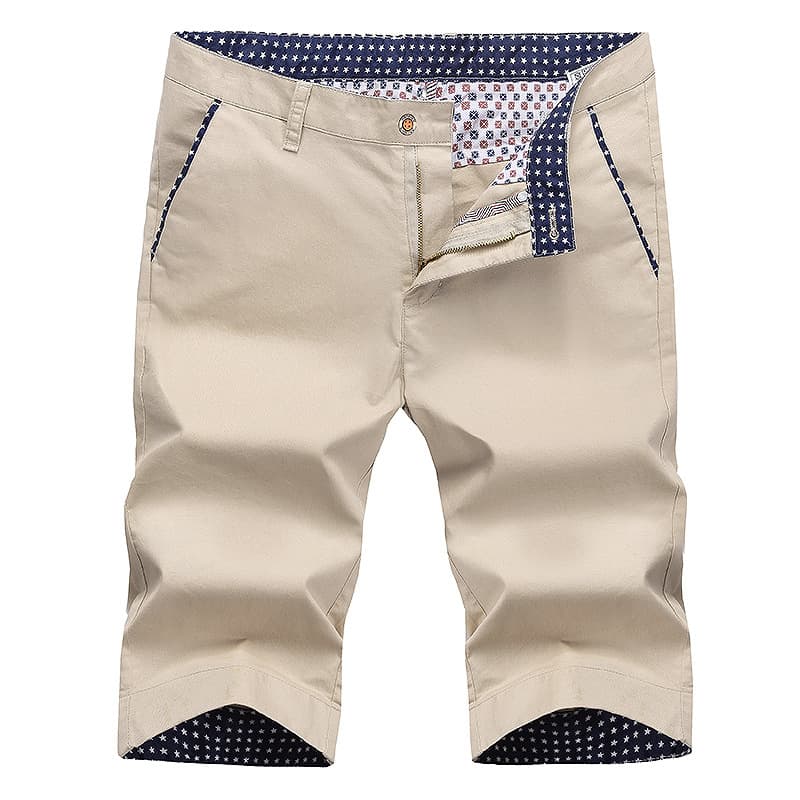 Pure Cotton Cropped Pants Men's Summer Korean Style Slim Breathable Straight Pants Wholesale Can Be Tied with Belt Men's Casual Pants