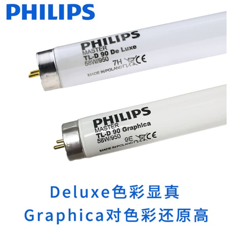 Graphic arts light source tube 58W950, meeting Graphica standard for drafting