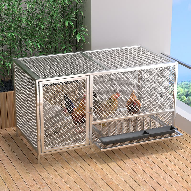 Extra-Large Chicken Coop for Indoor and Outdoor Use, Anti-Weasel Fine Mesh, Rainproof, Rural Chicken and Duck Poultry Cage, Rabbit Cage