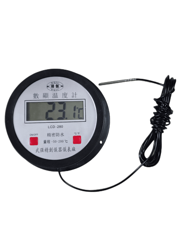 Four-layer waterproof probe, sophisticated digital display electronic thermometer, water temperature gauge, thermometer for greenhouse aquaculture and marine product cold storage.