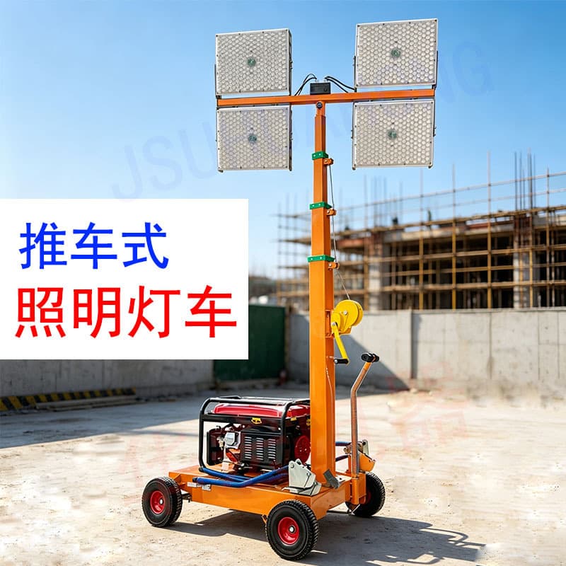 Pushcart Type Mobile Light Tower