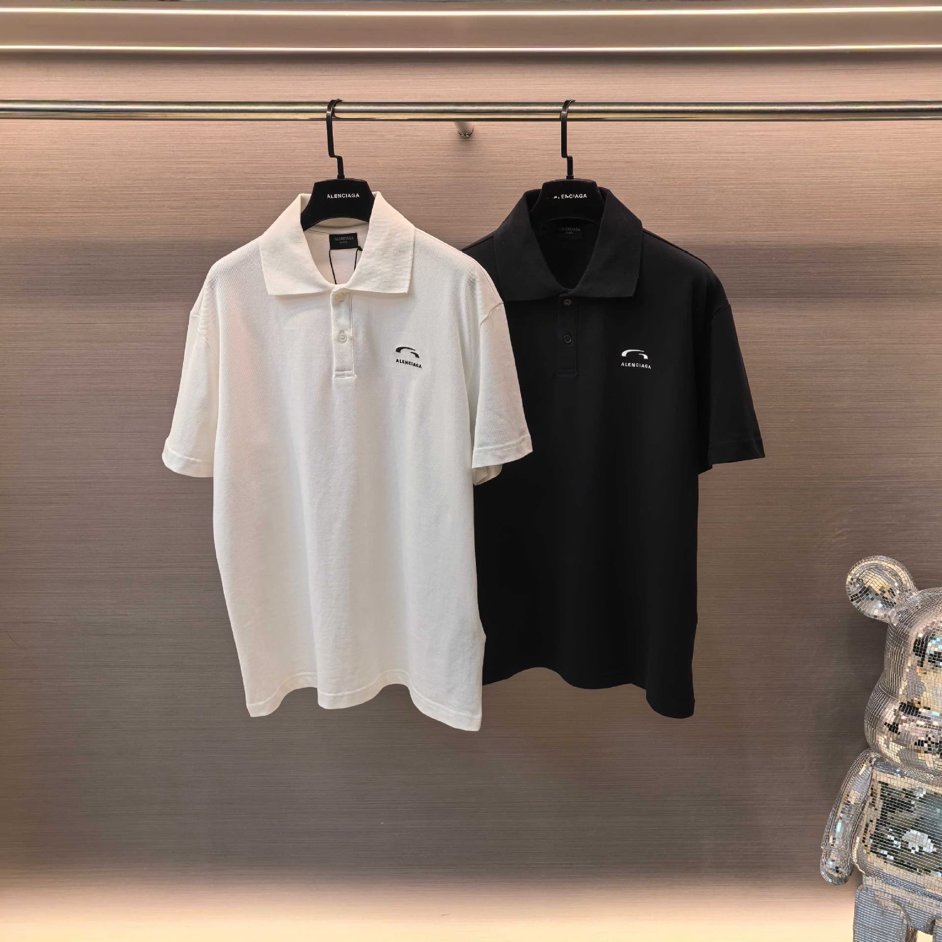 B Brand High Edition Paris 26 New Classic Embroidered Short Sleeve Polo Unisex OS Loose Casual T-Shirt Polo Shirt