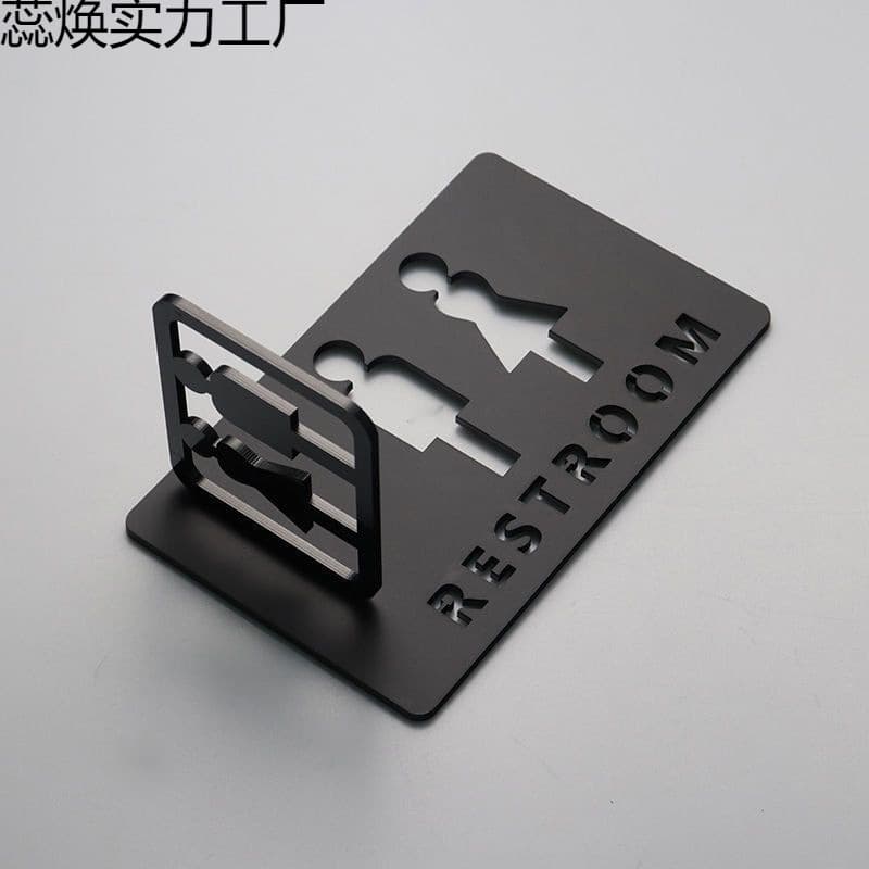 Wholesale Restroom Sign Men Women Toilet Bathroom Creative Indicator Sign Plate Side Mount