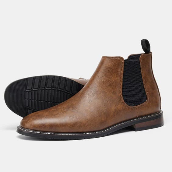 2025 Men's Chelsea Boots British Style Men's Shoes with Color Rubbing Fashion Retro Cross-border Large Size Ankle Boots