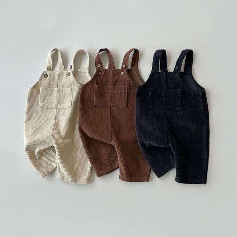 Korean style children's clothing for infants and toddlers, spring and autumn trendy matching for boys and girls, multi-color corduroy Korean style casual overalls