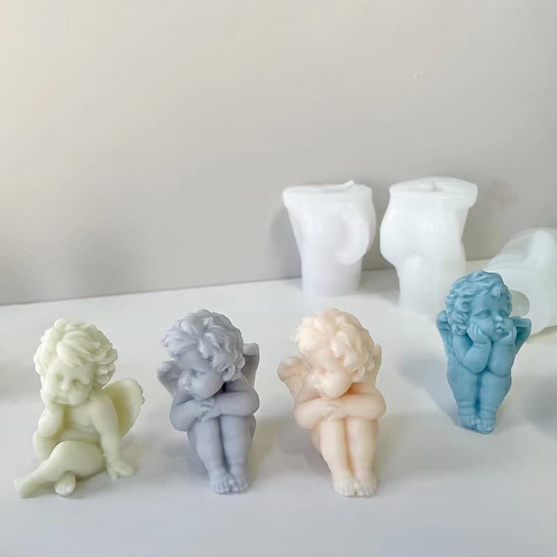Meiduo Angel Homemade Aromatherapy Candle Silicone Mold Decorative Creative Candle Aromatherapy Handmade Soap Abrasive Tool