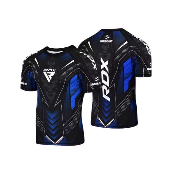 RDX Fighting Competition 2025 New Jersey Fan Breathable T-shirt Men's Casual Crew Neck Short Sleeve Boxing Top