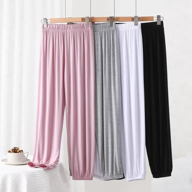 Modal Harem Pants for Women Spring Summer Loose Casual Joggers Elastic Cuff Mosquito-Repellent Yoga Dance Practice Pants