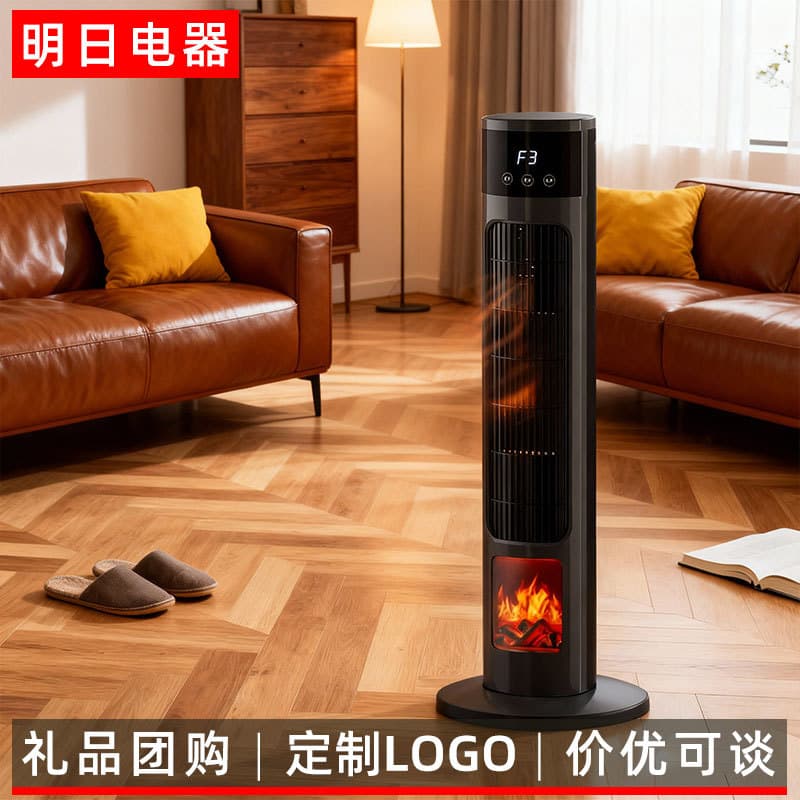 2025 Heater Vertical Fan Heater Energy-Saving Small Sun Electric Heater Baby Bathroom Winter Essential