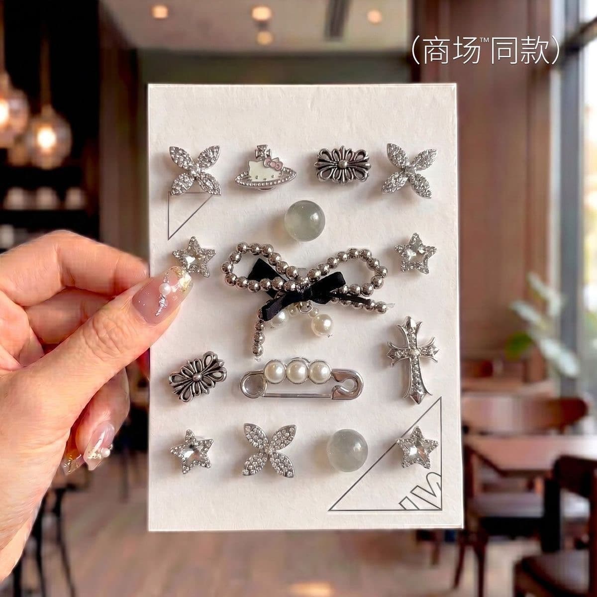 Hot Metal Hello Kitty Series Crocs Shoe Accessories DIY Removable Crocs Decorative Buckle Shoe Buckle Shoe Flower