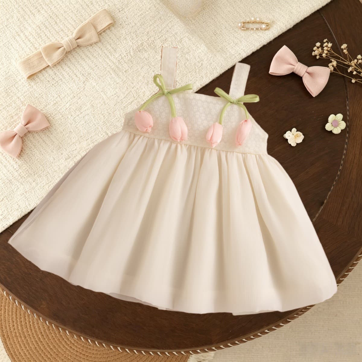 Summer new baby princess dress baby girl dress Korean tulip suspender skirt infant children's clothing wholesale