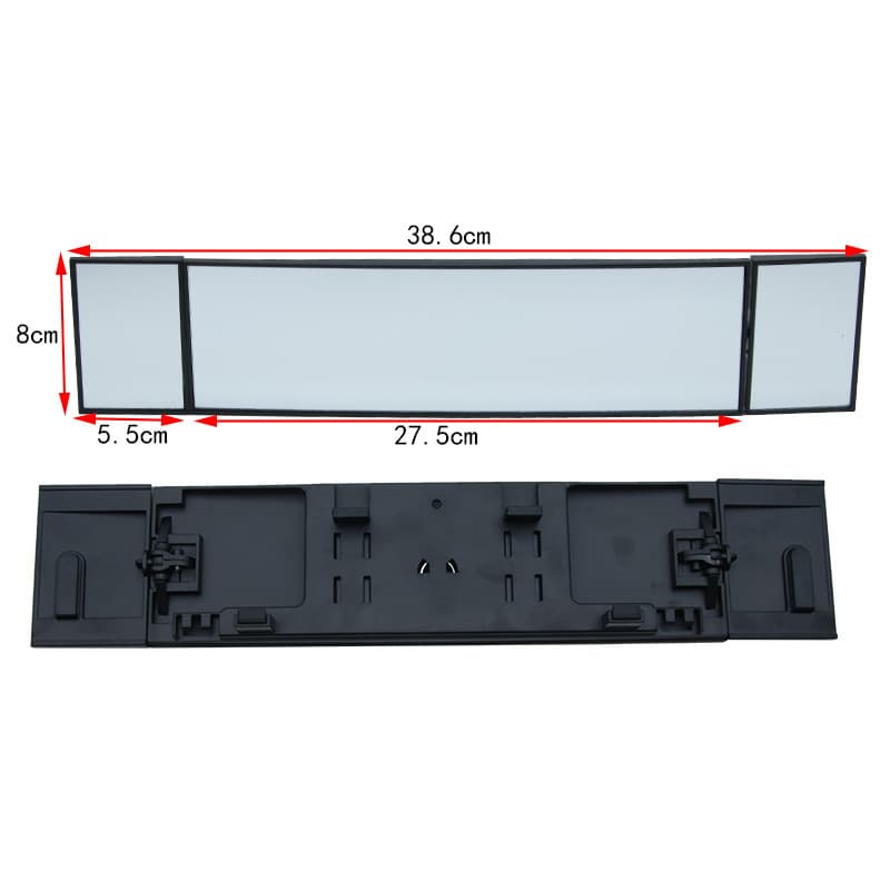Interior rearview mirror, wide angle and large field of view rearview mirror, car indoor reversing auxiliary mirror, anti-glare rearview mirror