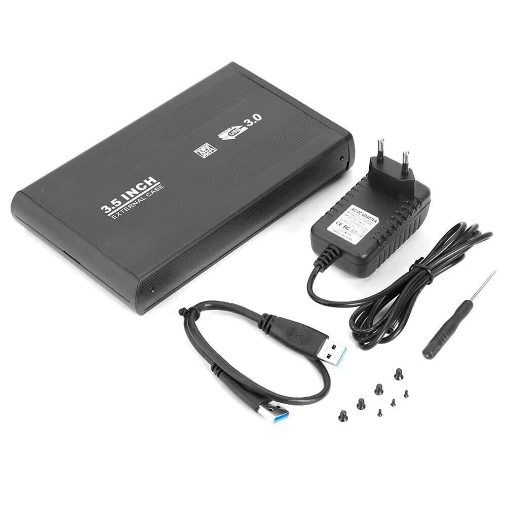 3.5" USB3.0 Hard Disk Case External Hard Drive Enclosure Box