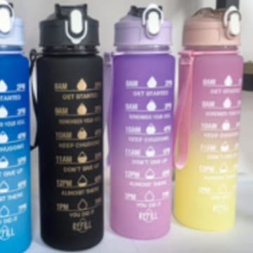 Gradient Water Bottle with Strap and Straw, AS Food-Grade 800ML Sports Cup for E-commerce