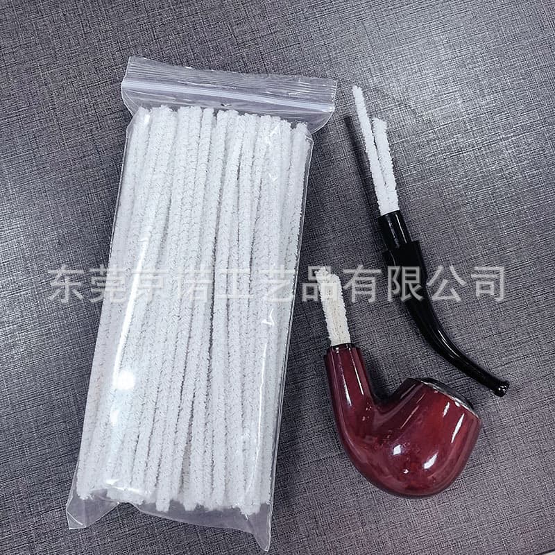 Factory Direct 100-Piece Pure Cotton White Pipe Cleaners for Cleaning Tobacco Pipes, Pipe Mouthpieces, and Pipe Accessories, In Stock
