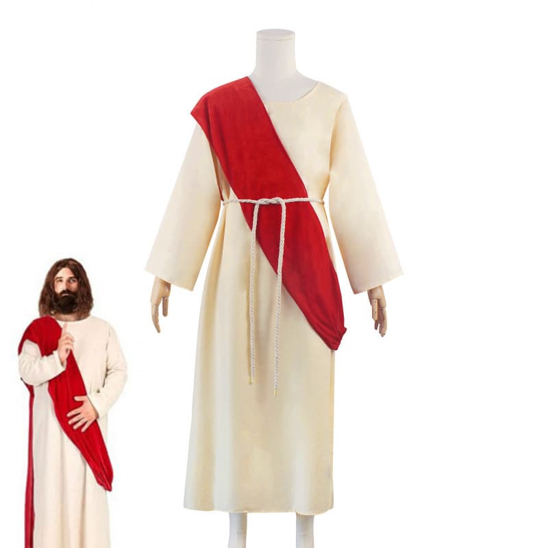 Halloween Medieval Cosplay Ancient Roman Greek King Missionary Costume Role-Play Stage Performance Outfit