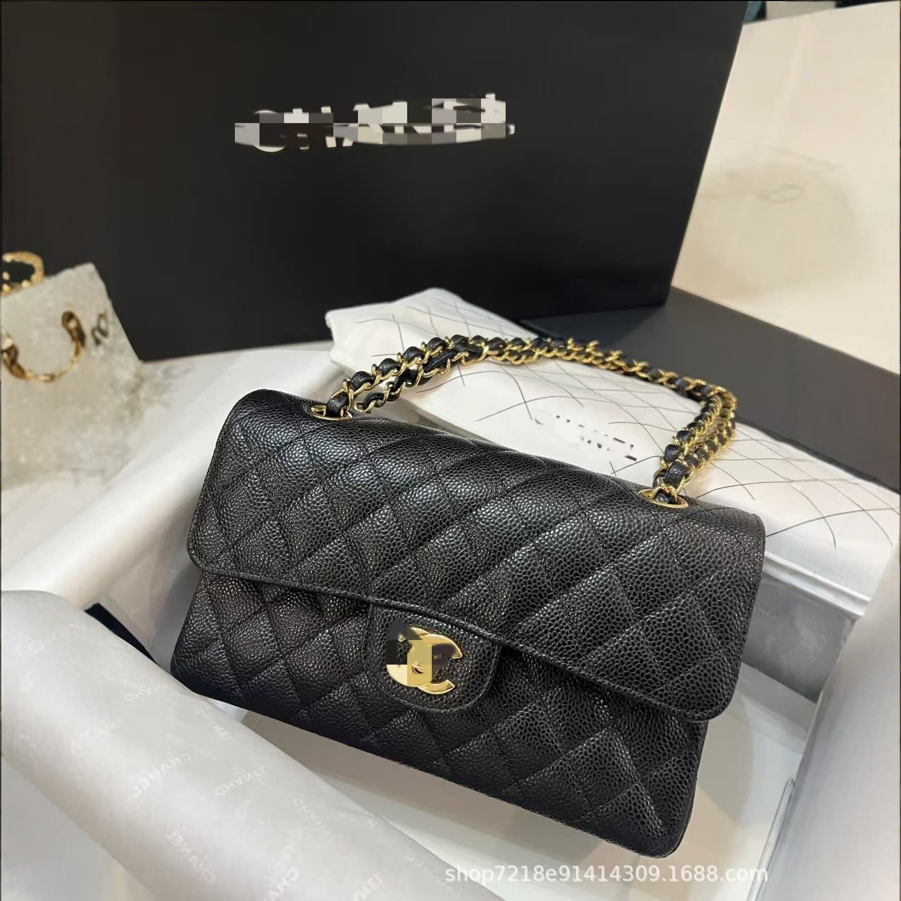 cf small fragrant style rhombus chain bag for women 2026 new style genuine leather shoulder crossbody bag light luxury versatile flip armpit bag