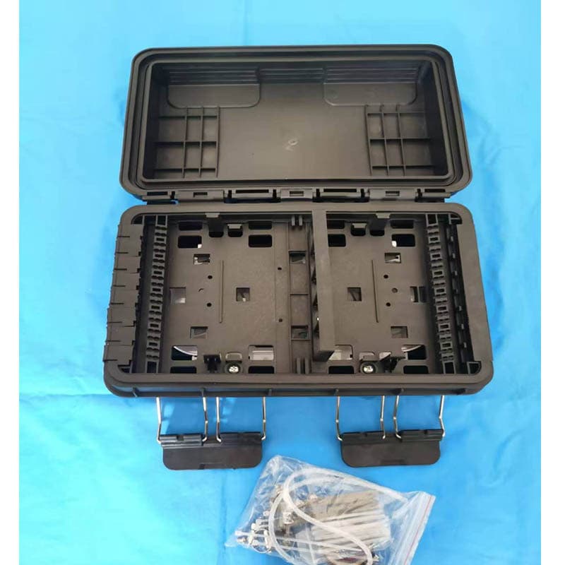 Hot-selling FDB Plastic Fiber Optic Splitter Box 16-Core Cable Distribution Box Black Power Distribution Box for Export to Thailand