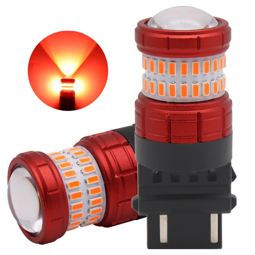 Manufacturer supply automotive red light 3157 brake light LED turn signal white light reverse light 12-24v universal vehicle light