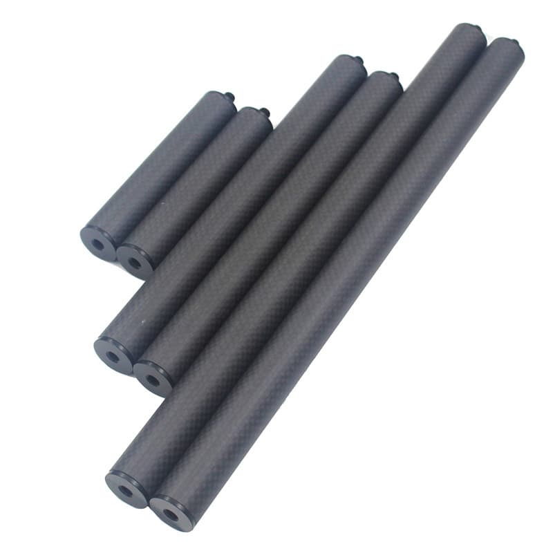 Multi-Connector Carbon Fiber Extension Rod Photography Extension Pole Camera Selfie Stick Tripod Leg Diameter 20mm