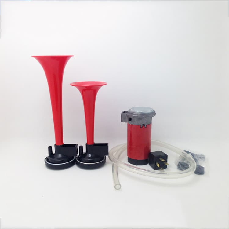 Car horn wholesale car tweeter double tube super loud 12V air horn motorcycle horn electric car