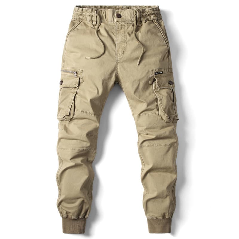 Amazon Four-Season Drawstring Pants for Men, Plus Size Long Pants Casual Cargo Pants Loose Fit European and American Style