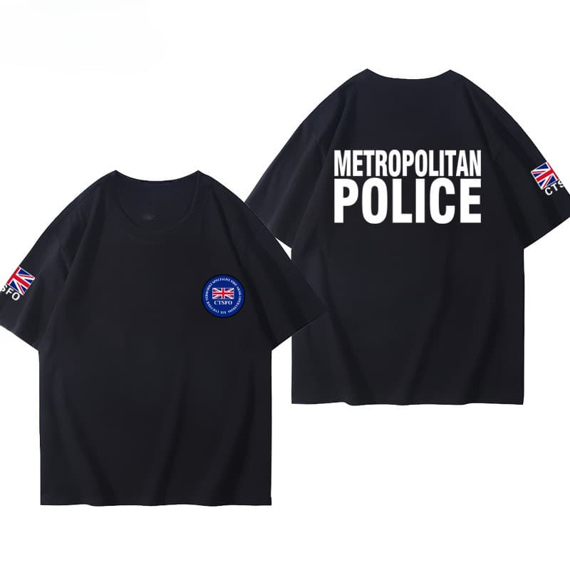 UK London CTSFO Special Police Officers Round Neck T-shirt Cotton
