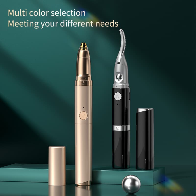 2-in-1 Electric Eyelash Curler for Sunflower Curls and Eyebrow/Lip Hair Removal