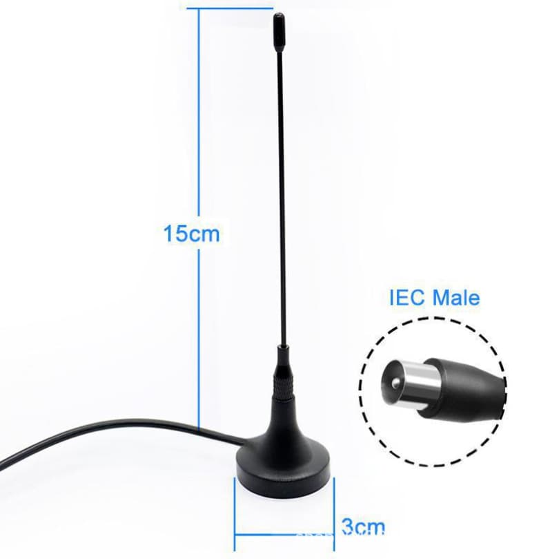 DTMB Terrestrial Digital TV Antenna HDTV High Definition DVB-T2 Suction Cup Antenna Signal Receiver