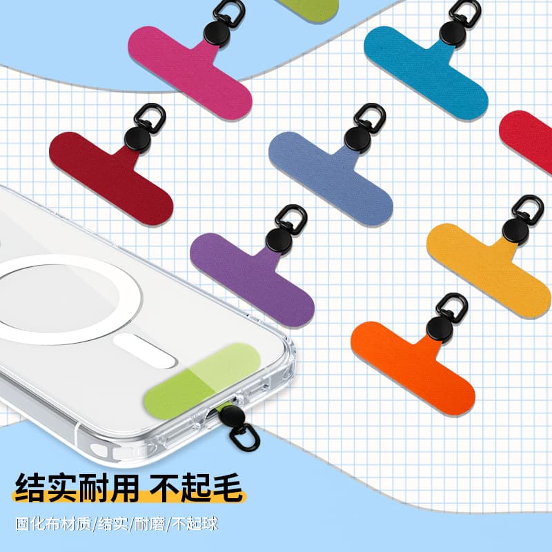Mobile phone gasket lanyard gasket rotatable mobile phone clip cured cloth printable LOGO gasket lanyard clip