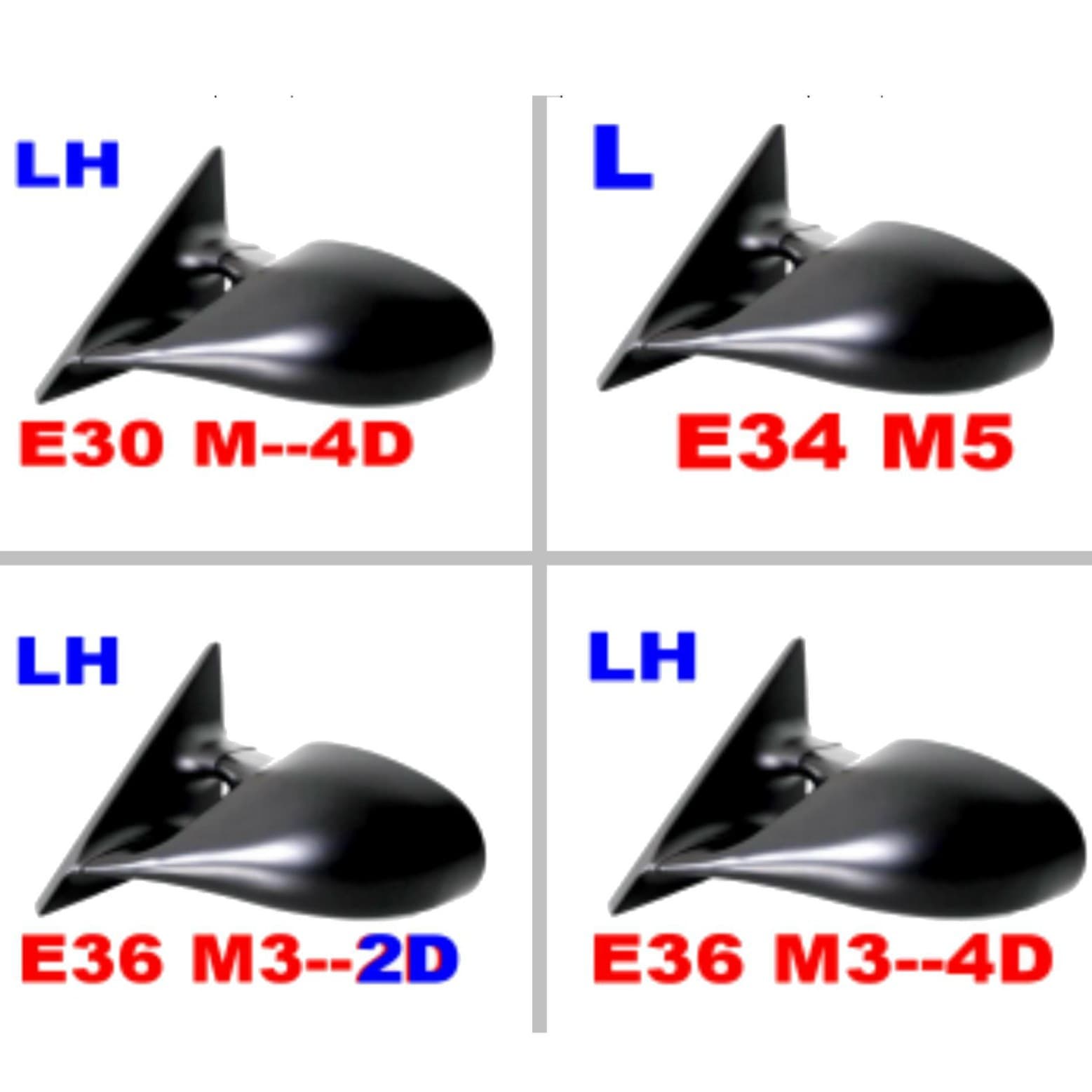 For BMW E36 E34 E30 E39 M3 M5 Rear View Mirror Side Mirror