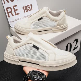 Luxury Summer 2026 Designer Style Outdoor Mesh Sports Shoes Breathable Harajuku Style Casual Board Shoes Workwear Shoes Men's