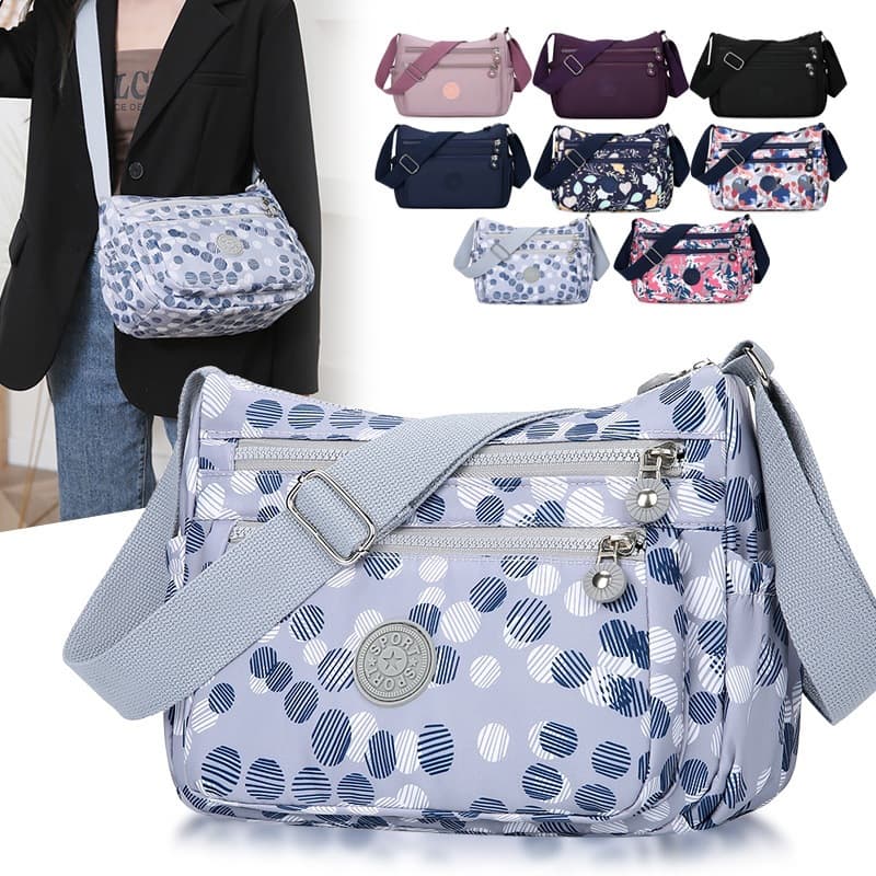 2023 New Shoulder Bag Women’s Crossbody Bag Nylon Cloth Oxford Cloth Shopping Travel Shoulder Bag Portable Mom Bag