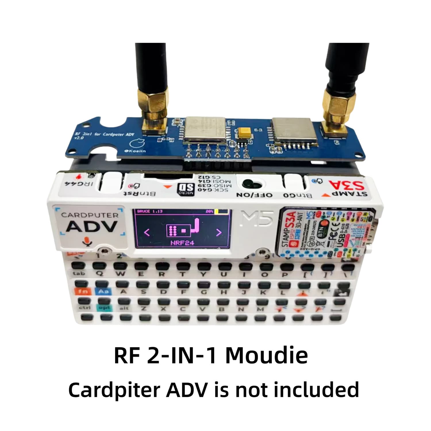 Bruce Compatible M5Stack Cardputer ADV CC1101 NRF24 RF 2-in-1 2.0 Module